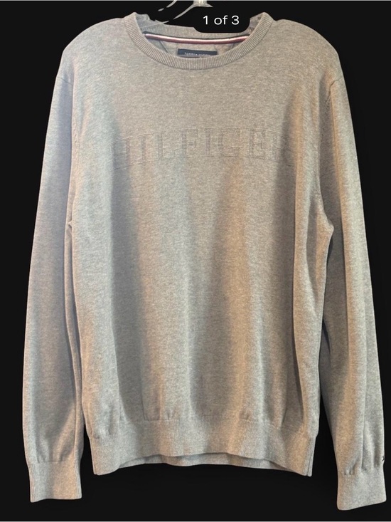 Tommy Hilfiger Other - Tommy Hilfiger Men's Light Gray Crewneck Sweater size Large